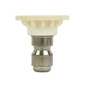 Interstate Pneumatics Pressure Washer 1/4 Inch Quick Connect High Pressure Spray Nozzle Tip - White PW7104-DW